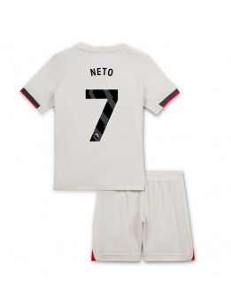 Chelsea Pedro Neto #7 Replika Borta Kläder Barn 2025-26 Kortärmad (+ byxor)